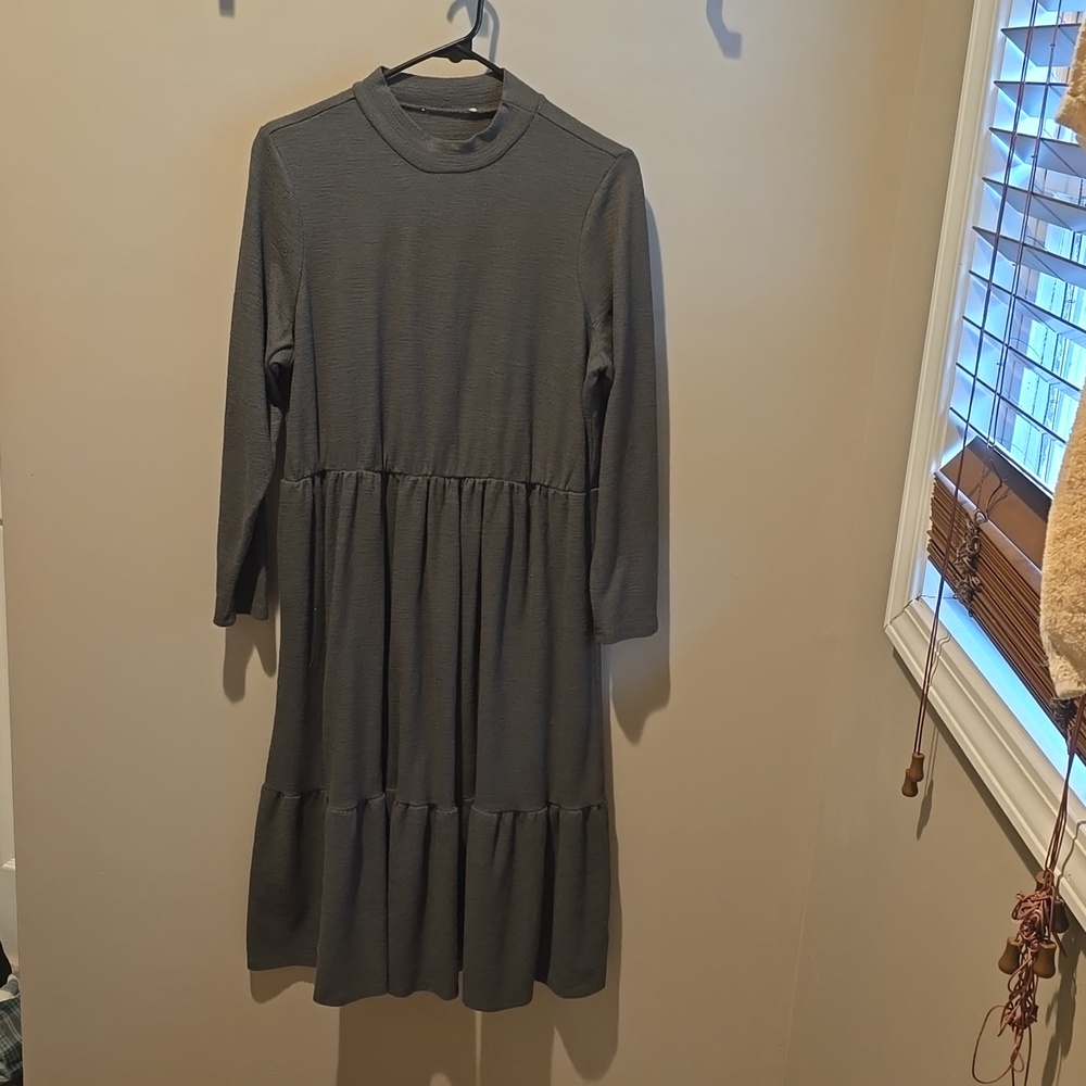 Dark Green Midi Dress